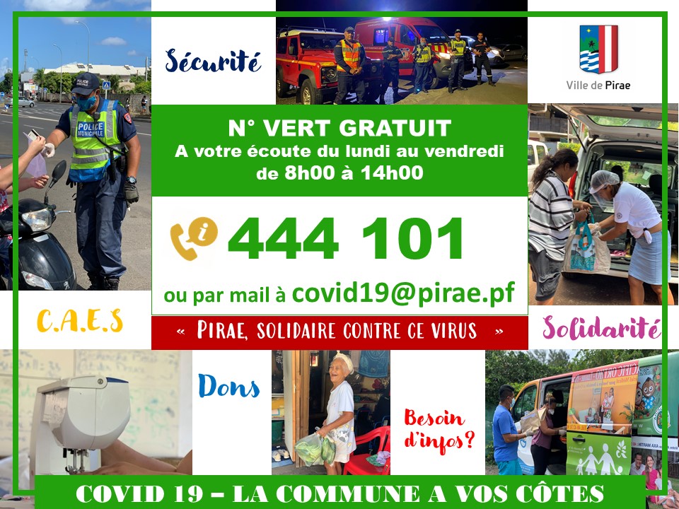Mairie de Pirae fermée : un numéro vert pour les administrés • TNTV ...